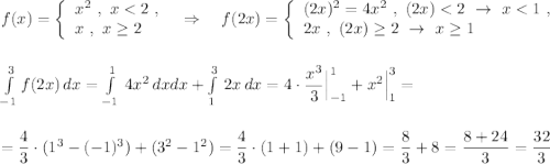 f(x)=\left\{\begin{array}{l}x^2\ ,\ x
