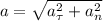 a=\sqrt{a_\tau^2+a_n^2}