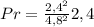 Pr = \frac{2,4^{2} }{4,8^{2} }2,4