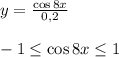 y=\frac{\cos{8x}}{0,2} \\\\-1\leq \cos{8x} \leq 1
