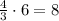 \frac{4}{3}\cdot 6=8