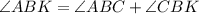 \angle ABK=\angle ABC+\angle CBK