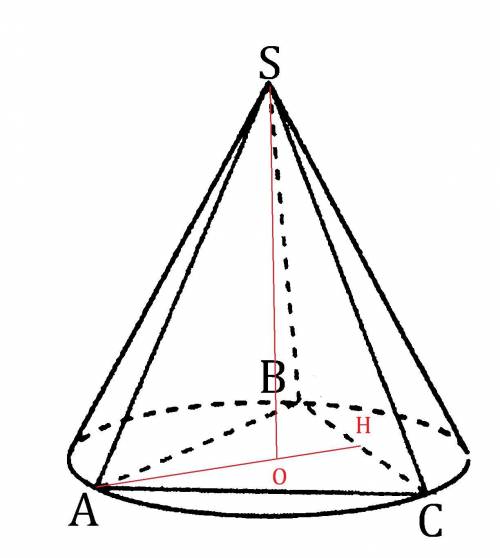 Дана правильная треугольная пирамида со стороной основания 12. Боковое ребро пирамиды наклонено к пл
