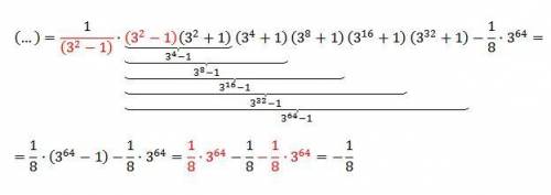 (3²+1)(3⁴+1)(3⁸+1)(3¹⁶+1)(3³²+1)- ×3⁶⁴ a) B) c)-D) E)