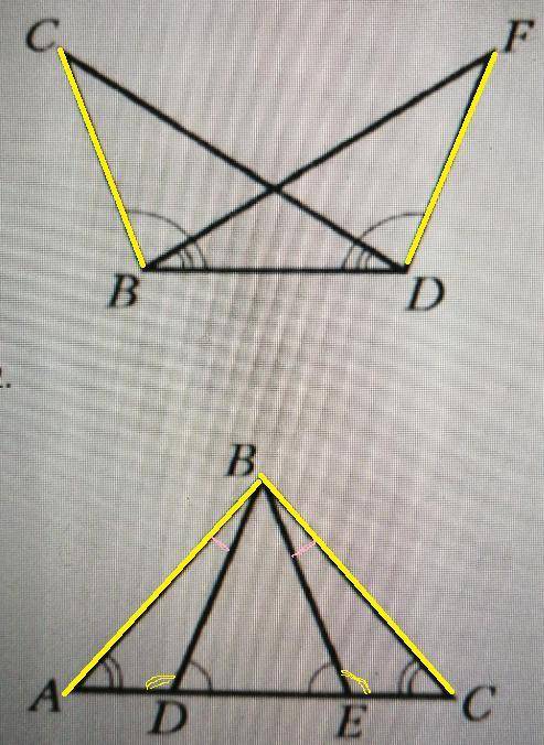 Доказать равенство треугольников....​