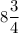 8\dfrac{3}{4}