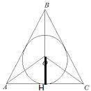 В равнобедренном треугольнике радиус вписанного круга составляет 0,375 его высоты, а периметр треуго