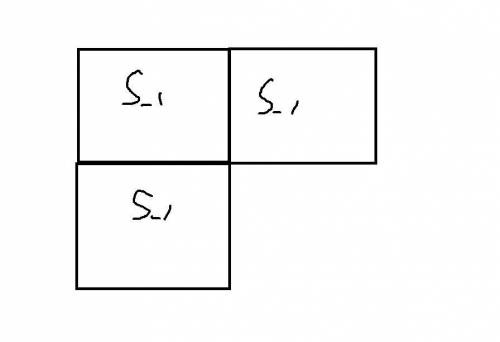 Б) Периметр квадрата дорівнює 8 см. з трьох таких квадратів складено непрямокутну багатокутну фігуру