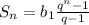 S_n=b_1\frac{q^n-1}{q-1}