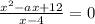 \frac{x^{2}-ax+12 }{x-4} =0