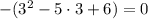 -(3^2-5\cdot3+6)=0