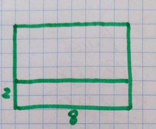 Можно провести прямую линию так чтобы прямоугольник оказался разбит на 2 прямоугольника площадь одно