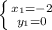 \left \{ {{x_{1}=-2} \atop {y_{1}=0}} \right.