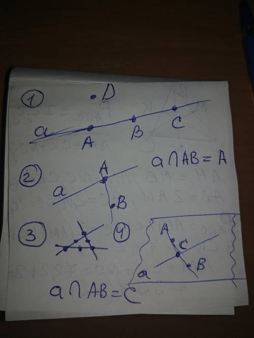 1. проведите прямую: 1) обазначте ее буквой а 2) на прямой А отметьте точки А, В и С; 3) отметьте то