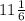 11\frac{1}{6}