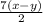 \frac{7(x-y)}{2}