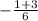 -\frac{1+3}{6}