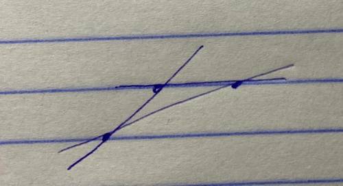 Позначте три точки так, щоб вони не лежали на одній прямій, і через кожну пару точок проведіть пряму