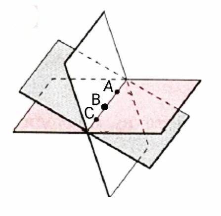 Точки A, B, C лежат на одной прямой. Сколько различных плоскостей проходит через эти три точки?
