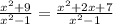 \frac {x^2+9}{x^2-1}=\frac {x^2+2x+7}{x^2-1}