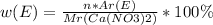 w(E)=\frac{n*Ar(E)}{Mr(Ca(NO3)2)} *100\%