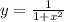y = \frac{1}{1 + {x}^{2} }