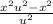 \frac{x^{2} u^{2}-x^{2} }{u^{2} }