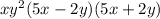 xy^2(5x-2y)(5x+2y)