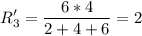 \displaystyle R_3'=\frac{6*4}{2+4+6}=2