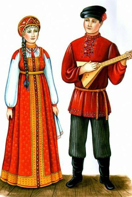 Национальные костюмы народов россии​
