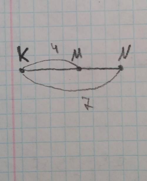 Что значит выражение KN ÷KM = 7÷4 ?