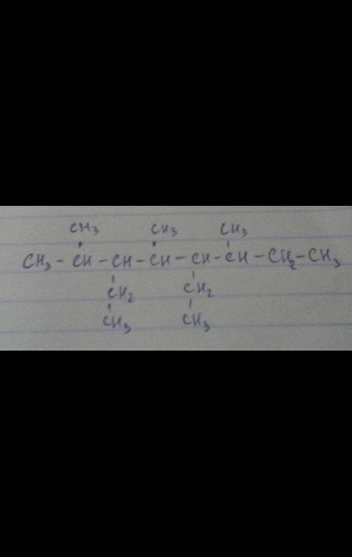 Составить структурную формулу по названию 2,4,6-триметил-2,3-дихлороктан; 3,3,6-трихлор-5,5,7-триэти