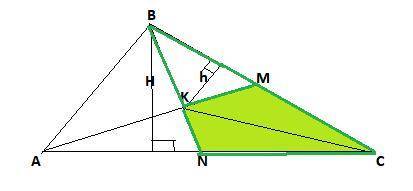 ABC – равносторонний треугольник со стороной a. AM и BN – медианы треугольника, K = AM ∩ BN. Найдите