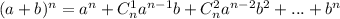 (a+b)^n=a^n+C_n^1a^{n-1}b+C_n^2a^{n-2}b^2+...+b^n