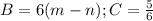 B=6(m-n); C=\frac{5}{6}