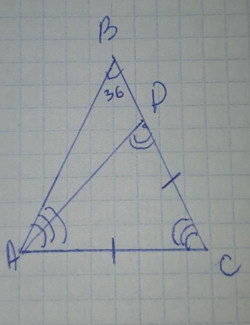 На продолжении стороны BC равнобедренного треугольника ABC с основанием AC отметили точку D так, что