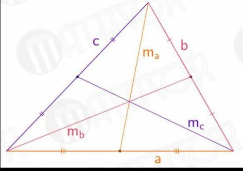 Разрезать треугольник по медианам и собрать из 6 частей новый треугольник