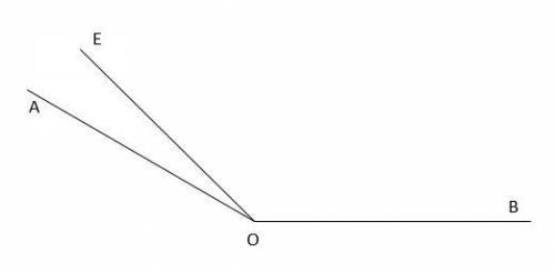 Луч OE делит угол АОВ на два угла. Найдите уголEOB, если уголAOB=176°, а угол АОЕ на 156° больше угл