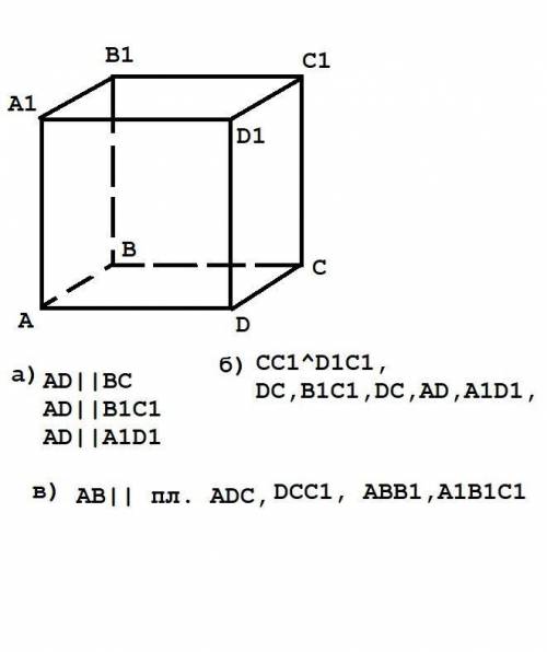 1. Выполните чертеж куба MKLPM1K1L1P1. По чертежу укажите: а) прямые параллельные для прямой MK; б)