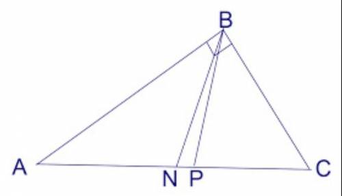 Острые углы прямоугольного треугольника равны 46 и 44. Найдите угол между биссектрисой и медианой, п