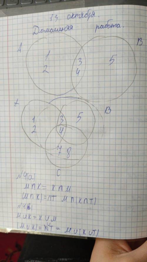 2 Изобрази при диаграммы пересечениемножеств А и В.Изобрази при диаграммыпересечениемножеств A, B и