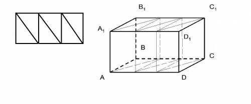 Ребят, вопрос по геометрии, Как разделить параллелепипед на шесть не обязательно равных треугольных