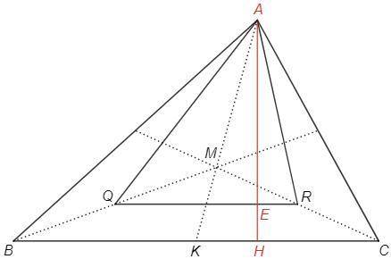 В треугольнике ABC проведены медианы BL и CN, пересекающиеся в точке М. Пусть 2 — середина отрезка B