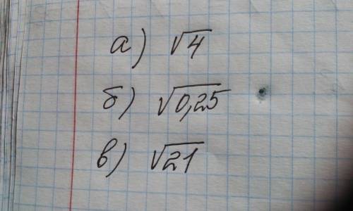Из заданных чисел выбери те, которые показывают, что квадратный корень из рационального числа может