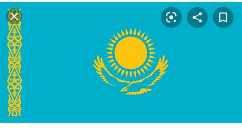 Which animal is on the flag of Kazakhstan ​
