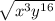 \sqrt{ {x}^{3} {y}^{16} }