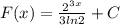 F(x)=\frac{2^{3x}}{3ln2} +C
