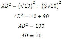 Найдите периметр четырехугольника ABCD, если стороны квадратных клеток равны √10.