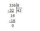 336:8 в столбик для математики