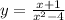 y = \frac{x + 1}{x {}^{2} - 4 }